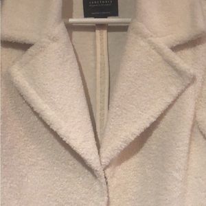 Sanctuary Cream Long Teddy Coat (size M)